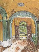 The Entrance Hall of Saint-Paul Hospital (nn04) Vincent Van Gogh
